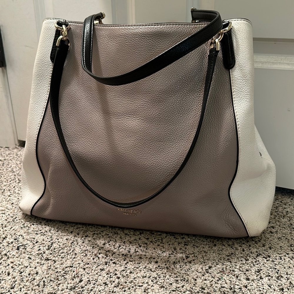Black white and gray Kate Space purse